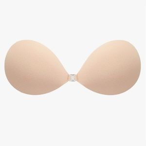 NWT Adhesive Sticky Strapless Invisible SIZE 36C Nude Bra, Reusable & Washable!